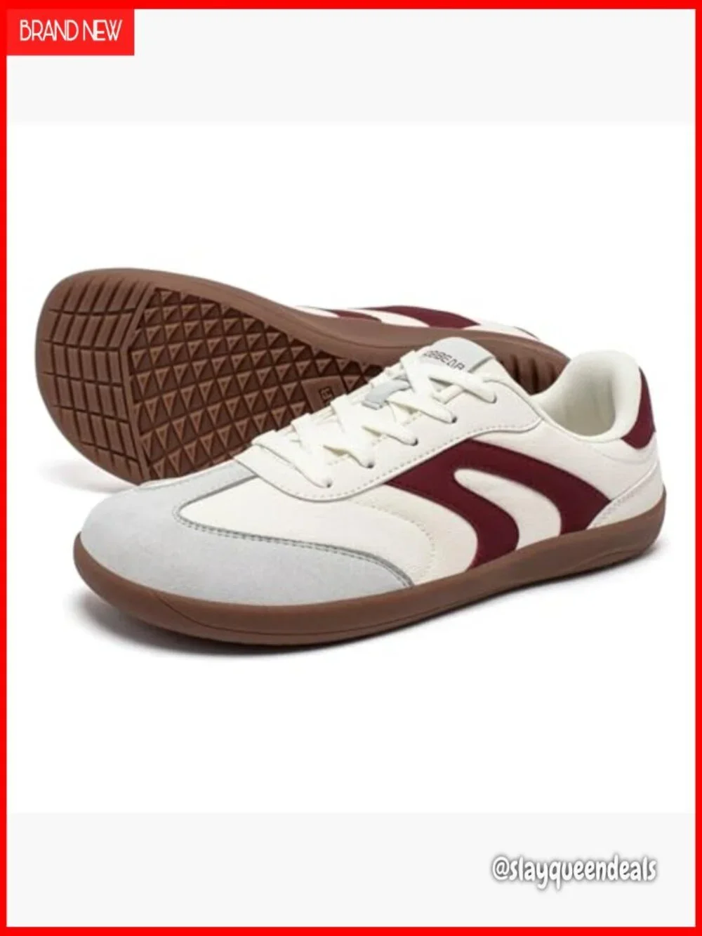 Zero Drop Barefoot Sneakers Wide Fit Lace Up Walking Shoes